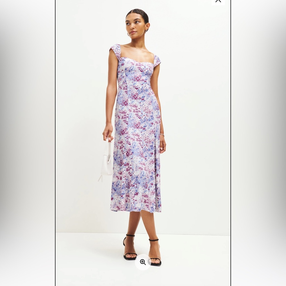 Reformation Bryson dress in morning dew